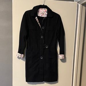 Koi  by Kathy Peterson Black Coat/ dress Timeless Sophistication XS